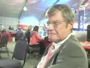 97.1 fm talk's jamie allman spies morton kondracke watching cnn at the rnc in st. paul, minnesota.