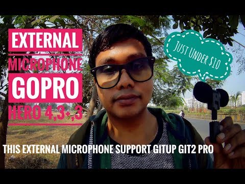 External Microphone || Gopro hero3,4 & Gitup Git2 || Unboxing & quick review test!