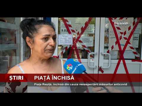 Piața Reșiță, închisă din cauza nerespectării măsurilor anticovid