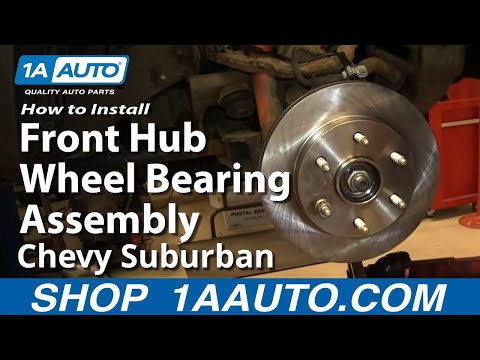 How To Install Front Hub Wheel Bearing Assembly 2000-06 Chevy Silverado Suburban GMC Sierra Yukon
