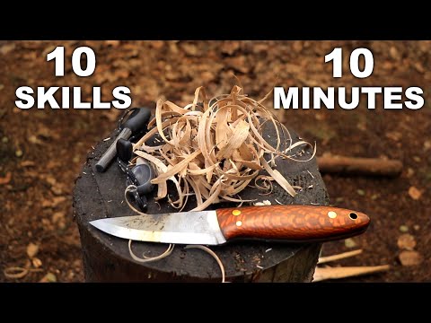 10 Bushcraft Knife Skills in 10 Minutes