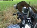 The BMW K75S on the road