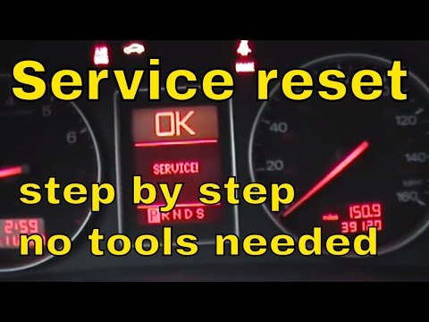 how to reset the service interval on Audi A4