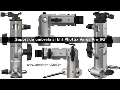 Click aici pentru vizualizare Suport de umbrela si blit Phottix Varos Pro BG Suport de umbrela si blit Phottix Varos Pro BG