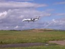 Flybe DH-4, G-JEDU Arriving Ronaldsway Isle Of Man, On Sunday 10th August 08.