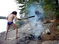 Headbanging while making fire Headbanging while making fire