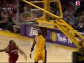 Kobe and the Lakers run the Showtime fastbreak!