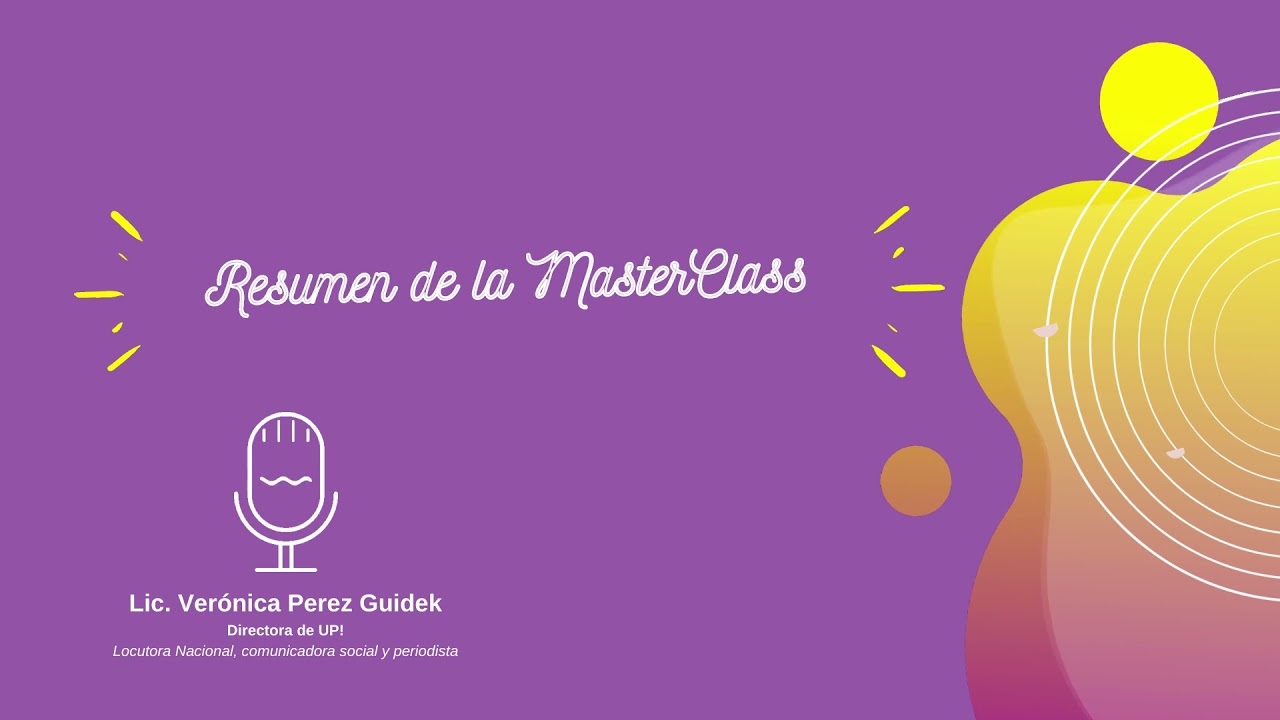 Cualidades de la VOZ  -  Lic. Verónica Perez Guidek.