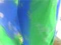 videos de Green Pure Georgette Saree with Blouse