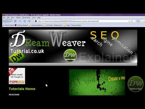 Dreamweaver Tutorial - Floating Div Tags in Dreamweaver cs4