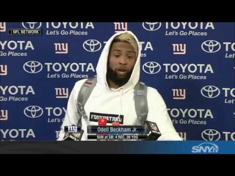 Video: Odell Beckham Jr punches big hole in wall, after coming up small in playoffs