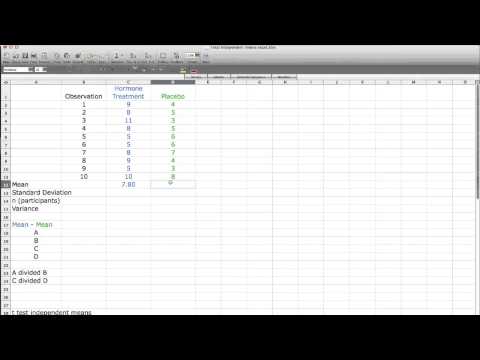 how to perform t test in excel