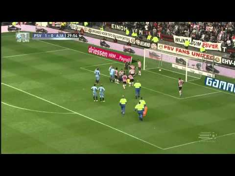 PSV - Ajax 18.09.2011 Przemysław Tytoń // INJURY KONTUZJA