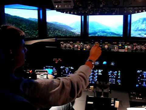 Home built Flight Simulator: Approaching Innsbruck, Austria