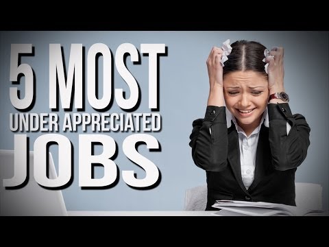 jobs - Here's a list of the top 5 most under appreciated jobs as defined by TIME magazine. Buy some awesomeness for yourself! http://www.forhumanpeoples.com/collections/sourcefed Our Sources:...