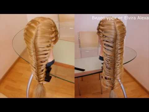 Как плести рыбий хвост с подхватом Как плести рыбий хвост с подхватом