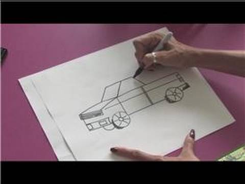 how to draw trucks