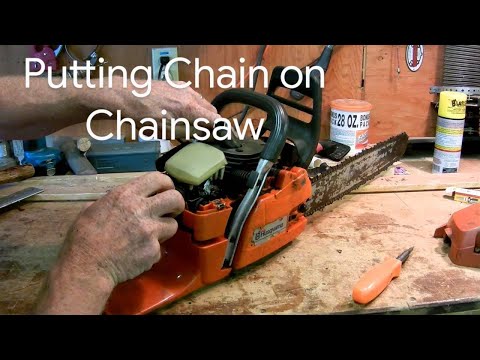 how to fit chainsaw chain