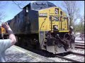 q439 with csx bnsf and conrail power