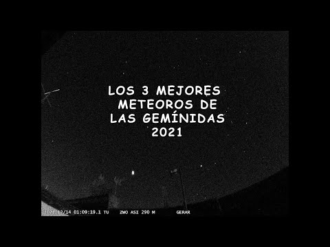 Los tres mejores meteoros de las Gemínidas uploaded by Gerardo Jiménez López