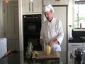 Today, Chef Dan Bobo shares his expertise for the proper way to cut a pineapple. Safety and cleanliness first. For information about Island Thyme Gourmet, visit www.IslandThymeGourmet.com or call 808-640-6210.