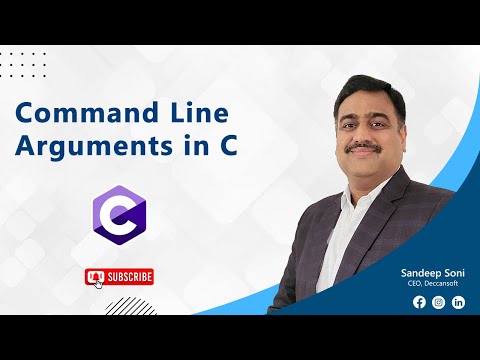 how to provide command line arguments in c