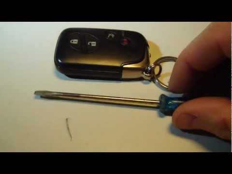 How to change smart key battery Lexus IS, LS, GS, ES. Years 2006-2013 ( HD ) FCC ID: HYQ14AAB