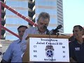 the teamsters sponsored a labor rally in downtown st. louis on august 16, 2008 to demand that inbev, the international brewing giant, honor its 