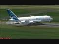 Airbus A380 landing at Gardermoen runway 01L