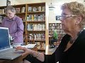 I teach computer classes at small libraries in Central Vermont. These are two of my students.