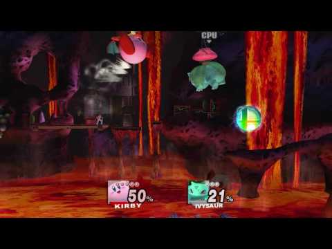 Dolphin GameCube / Wii Emulator  Smash Bros Brawl  720p  Kirby VS Pokemon Trainer