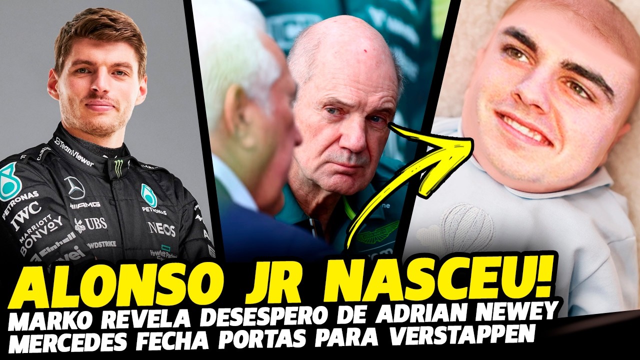 NASCE FILHO DE ALONSO E PILOTO FALTA, MERCEDES FECHA PORTA PARA VERSTAPPEN | FÓRMULA 1 | GP EM CASA