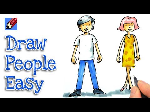 how to draw people for kids