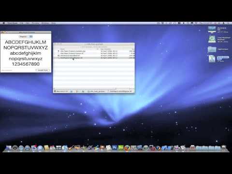 Install Fonts in Mac OS X
