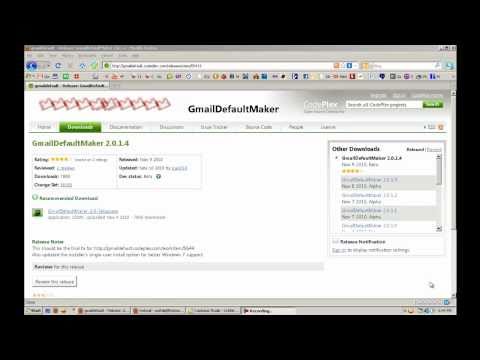 how to set gmail as default email in windows 7
