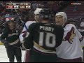  hockey fight fights kurt sauer ryan getzlaf phoenix coyotes anaheim ducks nhl