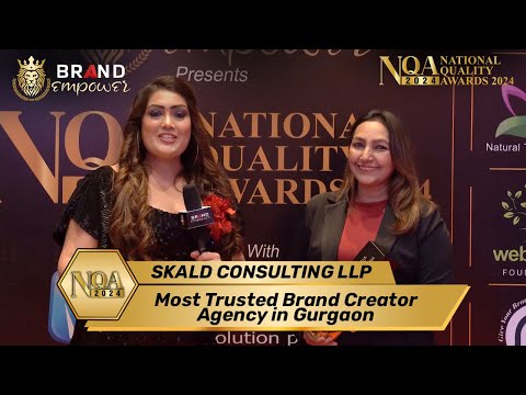 SKALD CONSULTING LLP | Red Carpet Interview at National Quality awards 2024 by Brand Empower