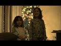 Chloe & Emily Singing Christmas Carols