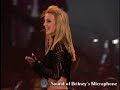 Britney Spears live microphone in HBO Special