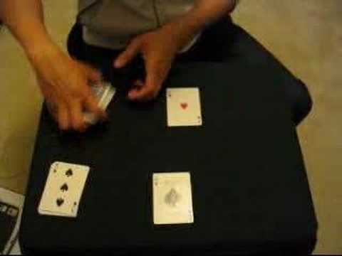 Fifth best card trick in the world (Crimson Aces)