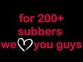 SUPRISE Thank You for 200+ subscribers