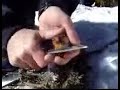 Fire with the botten of Heineken bottle and a Tinder fungus