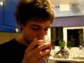 Innocent smoothie with crystal skull