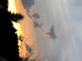 Name of God (Allah) written on a cloud