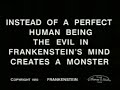 Frankenstein (Edison Studios, 1910) - Part One