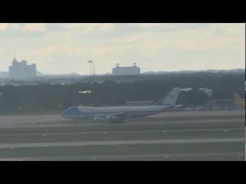 Air Force One arrives at Orlando International Airport - 11 October 2011
