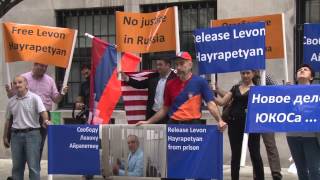 Demonstration in support of Levon Hayrapetian, NY
