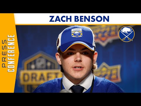 Zach Benson After Being Drafted 13th Overall By Buffalo Sabres In 2023 NHL Draft