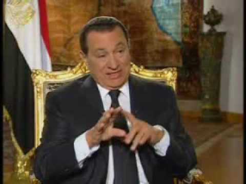 mubarak - The journalist Charlie Rose (PBS channel) interviews Egyptian president, Hosni Mubarak. This is the first part. I hardly recommend it.