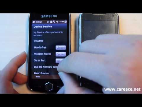 how to connect samsung omnia w to laptop